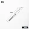 Batidor de Huevos de Resorte de Acero Inoxidable Mini Batidora Manual Doméstica Cuchara para Batir Crema y Huevos Herramienta para Hornear