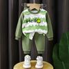 Conjunto de Roupa Íntima de Algodão para Meninos, Roupa de Casa, Roupa Térmica 100% Algodão para Meninas, Roupas de Outono para Crianças, Roupa Íntima para Bebês e Crianças Pequenas