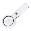 Alimentación externa USB seis luces LED soporte de mano doble uso lectura y lectura para personas mayores lupa multiusos 7x
