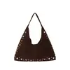 Bolso Retro Esmerilado para Axila Mujer 2026 Nuevo Estilo Moda Gran Capacidad Bolso de Hombro Único Moderno Versátil Bolso de Mano Pequeño