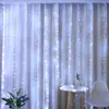Cadena de Luces de Cortina LED 3*3 m Cortina de Luces de Cobre Decoración Festiva de Navidad Cortina de Luces Control Remoto USB Cortina de Luces