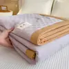 Colcha de Verano Tipo Waffle Grado A Materno e Infantil Rellena de Fibra de Soja, Tacto de Algodón Puro, Lavable a Máquina, Colcha Fina para Aire Acondicionado