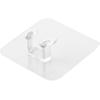 Gancho adhesivo transparente sin costuras para puerta trasera, para cocina, baño, pared, fuerte, sin clavos, para bolsa