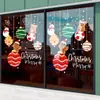 Decoraciones navideñas, calcomanías electrostáticas para ventanas, pegatinas para puertas de vidrio, campanas, escaparates de óptica, decoraciones festivas para ventanas y arreglos de ambiente para escenas de tiendas