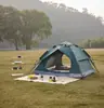 Barraca Outdoor Portátil Dobrável de Abertura Rápida Equipamento de Acampamento Suprimentos para Piquenique Totalmente Automática Pop-Up Outdoor à Prova de Mosquitos e Proteção Solar