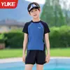 Traje de baño para niños Niños Traje de baño de dos piezas 2025 Nuevo Verano Niños Niños Medianos y Grandes Juventud Equipo de Natación para Entrenamiento