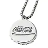 Estilo Europeo y Americano Moda Personalidad Tendencia Simple Collar de Tapa de Botella Tendencia Masculina Hip-hop Estilo Callejero Creativo Collar Versátil