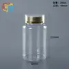 Botella Qianlin 150cc Transparente Botella con Junta de Bambú 175cc Botella para Caramelos de Tableta Botella de Cápsulas 150cc Botella de Plástico para Suplementos de Salud