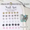 Lindas Flor de Perla Tridimensional de Aleación Accesorios para Arte de Uñas Venta Caliente Transfronteriza Flor de Cinco Pétalos con Diamante Decoraciones para Uñas de 6.5 mm