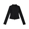 Chaqueta con Capucha Corta de Manga Larga, Cardigan, Pantalones Casuales de Micro-Campana Levanta Glúteos, Conjunto de Ropa Deportiva