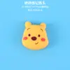 Letrero de Personaje Oso Mieloso de Dibujos Animados para Bricolaje Hipopótamo Campana Abeja Cerdo Rosa Funda de Teléfono Decoración Accesorios de Resina Parche