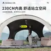 Yurta Mongola Redonda con Techo de Playa, Chimenea de Cáscara de Huevo, Pérgola, Toldo, Carpa Parasol, Carpa Grande para Exteriores, Plástico Negro Sin