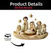 Suporte Rotativo de Acrílico Transfronteiriço com Mãos em Oração, Ornamento de Feriado Estilo Raphael 2D Plano