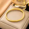 Pulsera de titanio y acero con diseño de bambú para parejas, nueva pulsera de alambre redondo, diseño de personalidad china, pulsera de acero inoxidable al por mayor