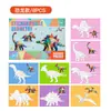 Puzzle de Figuras 3D con Pegatinas para Niños Transfronterizo Animal Coche Cognitivo Juego de Entrenamiento de Concentración con Puzzle de Pegatinas DIY