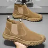 Botas altas Martin de primavera para hombre, botas de trabajo antideslizantes y resistentes al desgaste para sitios de construcción, zapatos de trabajo deportivos y casuales, zapatos de protección laboral para hombre
