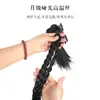 Peruca Coque Preso para Mulheres, Cabelo Fofo Realista, Penteado Elegante, Novo Coque de Pena Estilo Chinês, Trança Torcida