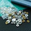 Accesorios Mixtos de Plata Tibetana 50 Gramos por Bolsa Materiales para Hacer Joyería DIY Colgantes de Plata Tibetana Cuentas Espaciadoras Tapas de Flor Cuentas Espaciadoras para Pulseras de Joyería de Plata
