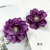Pelo Sintético Flor de Loto DIY Tocado Estilo Antiguo Pasador Material de Flor de Loto Salón de Bodas Pared de Flores Arreglo Floral Adornos para Fotografía