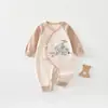 Ropa de Bebé Dragón Herbívoro Mariposa Estilo Cuatro Estaciones Cordones Ropa de Bebé Primavera y Otoño Algodón Puro Pelele de Bebé Sin Etiquetas