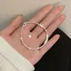 Pulsera Rota de Perlas Plateadas Marca Fortune para Mujer Nuevo Ingreso Verano 2024 Diseño de Nicho de Lujo Exquisito Regalo para Novia