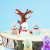 Adornos Pequeños de Paisaje Nevado Muñeco de Nieve Luminoso Navidad Nuevo Lindo Muñeco de Nieve Luminoso Micro Paisaje Accesorios de Decoración de Escritorio