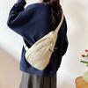 Bolso de Pecho Estilo Japonés para Mujer 2024 Invierno Nuevo Casual Simple Bandolera Moderna a la Moda Estilo Occidental Viaje Nylon para Mujer