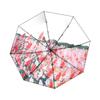 Um grande número de guarda-sóis de camada dupla com flor dupla para mulheres, ilustração pintada à mão, compacto e conveniente, guarda-sol dobrável, proteção solar, guarda-chuva de cinco dobras