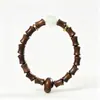 Pulseira de nó de bambu e sândalo verde, nova pulseira de contas de sândalo estilo chinês, acessório para Hanfu e cheongsam, versátil para homens e mulheres