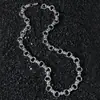 Nuevo Collar de Cadena Geométrica Redonda de Acero Inoxidable Estilo Hip-Hop para Hombre Empalmado en Forma de Ocho Estilo Callejero Collar Estilo Ins