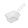 Cross-border Fornecimento de aço inoxidável Mini French Fries Basket French Fries Frying Basket Creative Tableware Small Frying Basket American Dim Sum Basket
