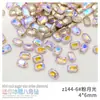 4 * 6 mm color pequeño octagonal broca de uñas al por mayor Super Destello mini azúcar de roca octagonal diamante cristal vidrio uña Diamante