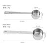 Colher de Café Ouro Rosa Aço Inoxidável 30ML Colher de Medida Colher de Medida de Cozinha Colher de Medida para Leite em Pó 15ML Colher para Pó de Fruta em estoque