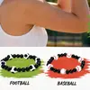 Pulsera de Madera Negra Más Vendida en Amazon Pulsera de Balonvoleibol Baloncesto Softbol Fútbol Béisbol Pulsera Deportiva Elástica