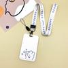 Porta credencial de plástico ABS para Control de Acceso de Empleados, Cubierta Protectora para Tarjeta IC con Cordón, Adecuado para Tarjetas de Estudiante y Tarjetas Escolares