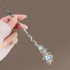 Horquilla de Estrella de Piedra Lunar para Mujer Nueva Estilo Chino Moderna Simple de Metal Alta Calidad Peine para el Cabello Peine Distintivo para el Cabello