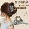 Lindo y elegante pinza de tiburón con forma de lazo, pinza para el pelo de moda con diseño floral, accesorio simple para peinados recogidos a medias