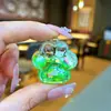 Mini Botella de Arena con Forma de Corazón Llavero Líquido Polvo de Amor Colgante Disco Duro Pequeño Colgante Accesorios de Inyección de Aceite de PVC