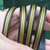 Ronda cuero sintético mimbre PE tiras de mimbre tejido a mano maceta DIY plano mimbre plástico tejido silla de exterior para ocio botella de aceite