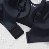 Ropa Interior Sin Costuras de Seda Hielo de Talla Grande para Mujer, Sujetador de Soporte Suave tipo Gel Cómodo, Espalda Bonita, Sensación de Segunda Piel, Transpirable, Push-Up, Sujetador de Envoltura