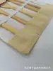 Estilo Japonés al Aire Libre Portátil Juego de Seis Piezas de Cuchillo Tenedor Cuchara Popote Palillos Set Pequeño Bolsa de Lona Plegable con Hebilla