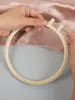 Bastidor de Bordado de Bambú para Punto de Cruz, Soporte de Bordado de Bambú Artificial, Bastidor de Bordado Circular Hecho a Mano, Soporte de Bastidor de Bordado de Círculo Fijo
