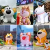 Exibição de cachorro inflável, modelo de ar de filhote de cachorro de desenho animado gigante, feito sob medida para shoppings, acampamento ao ar livre e escultura de ar de animal decorativa