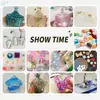 Paquete de materiales para manualidades de pegamento de gota de cristal, juego de pegamento de resina AB, herramientas hechas a mano, material de garra de gato, molde de silicona