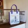 Bolsa Tote de Feltro, Bolsa de Mão, Pode Ser Impressa com Padrões de Logo, Grande Capacidade, Sensação de Luxo, Bolsa de Feltro Tridimensional Espessada