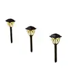 Luzes de gramado para pátio movidas a energia solar, baseadas em sensor, para decoração externa de casa, luzes decorativas de solo à prova d'água para jardim de quintal fábrica