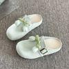 Chinelos Baotou Femininos, Nova Moda Verão 2026 Estilo Coreano Versátil Sandálias Planas Slip-On de Solado Macio