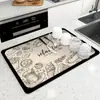 Estilo Popular Transfronterizo Simple Alfombrilla para Encimera de Cocina Baño Hogar Absorbente Antideslizante Mesa de Comedor Aislante Térmico Antiquemaduras Salvamanteles Dropshipping