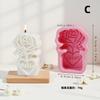 Vela Aromática Letra Amor Rosa Molde de Silicone Laço Forma para Bolo de Assar Pedra Difusora Molde de Gesso