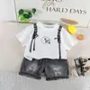 Ropa de Verano para Niños Conjunto de Verano Infantil 2026 Nuevo Ropa de Manga Corta para Niños Conjunto Elegante de Dos Piezas para Bebé Venta al por Mayor